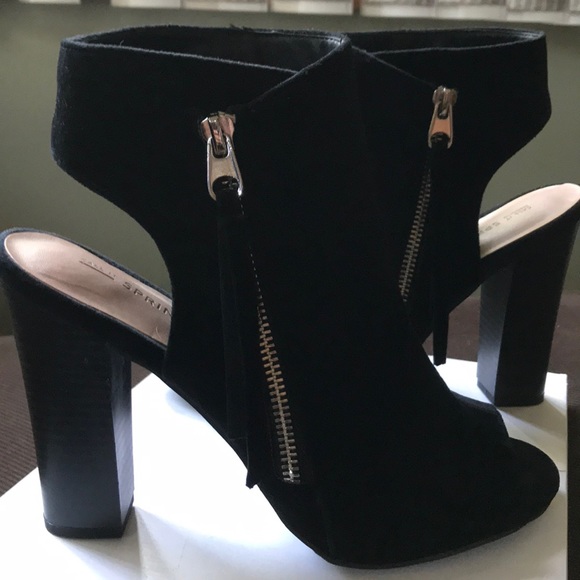 Call It Spring/ Sexy Black Suede open toe - Picture 4 of 4